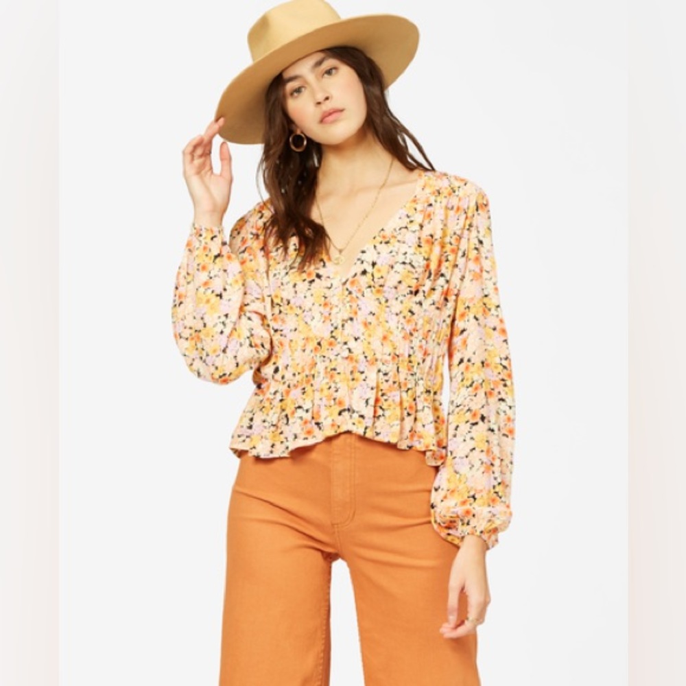 Billabong Catching Feelings Top Jrs M - Picture 1 of 9